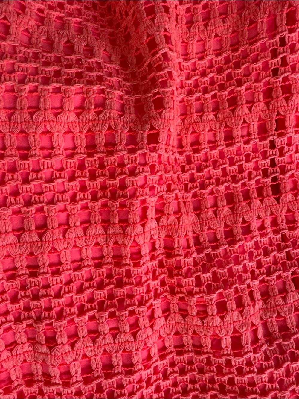 PatBO Resort Crochet Cutout Maxi Dress Coral Size 6 - Picture 6 of 11